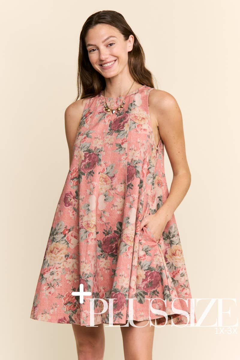 Floral Trapeze Mini (S to 3X)