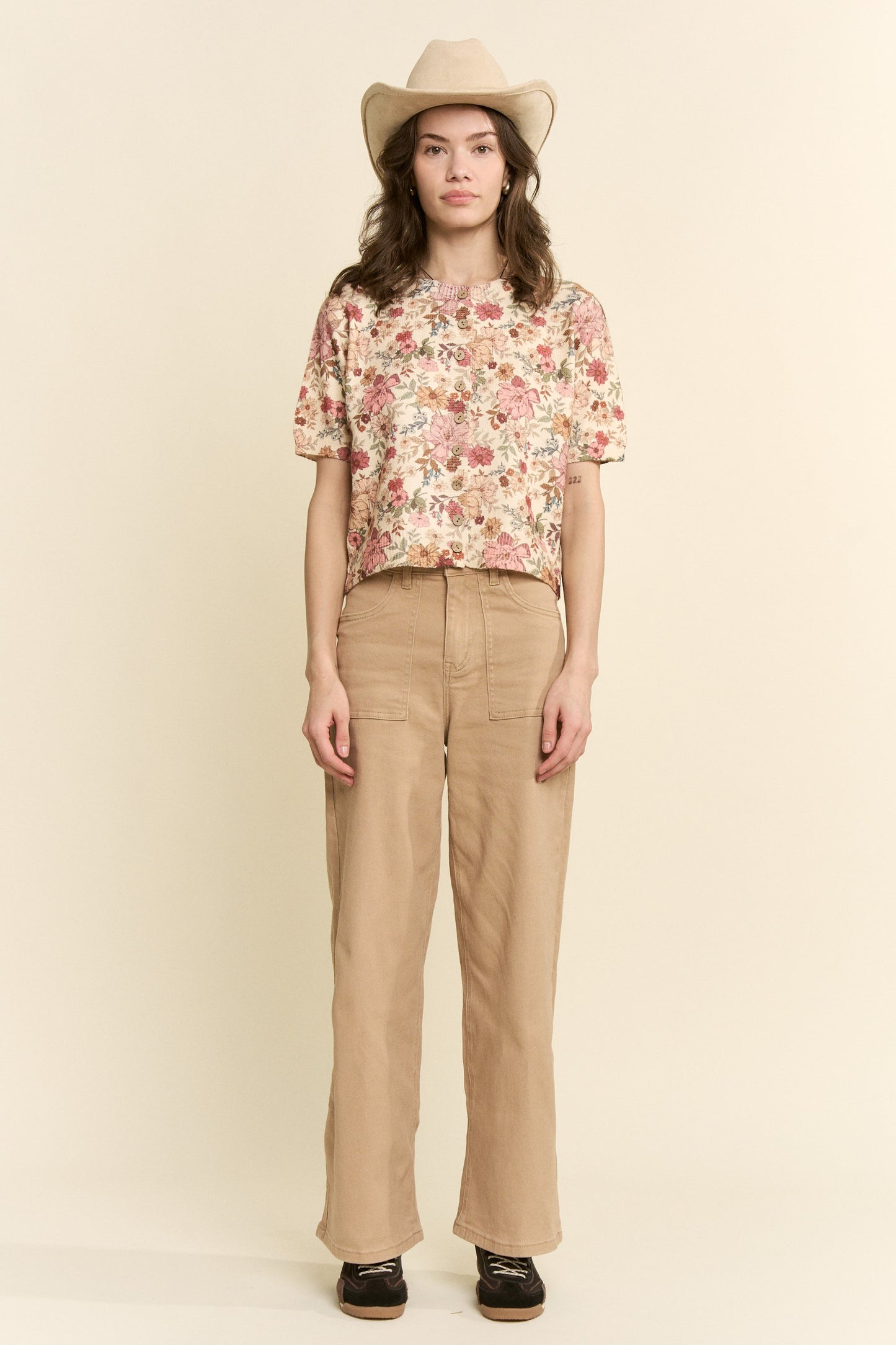 Wide Leg Khaki Pants (S-3X)