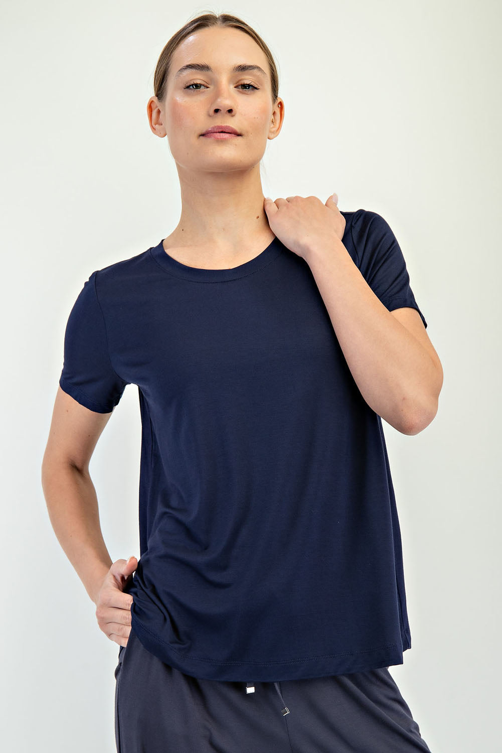 Viscose Modal Basic Short Sleeve Tee