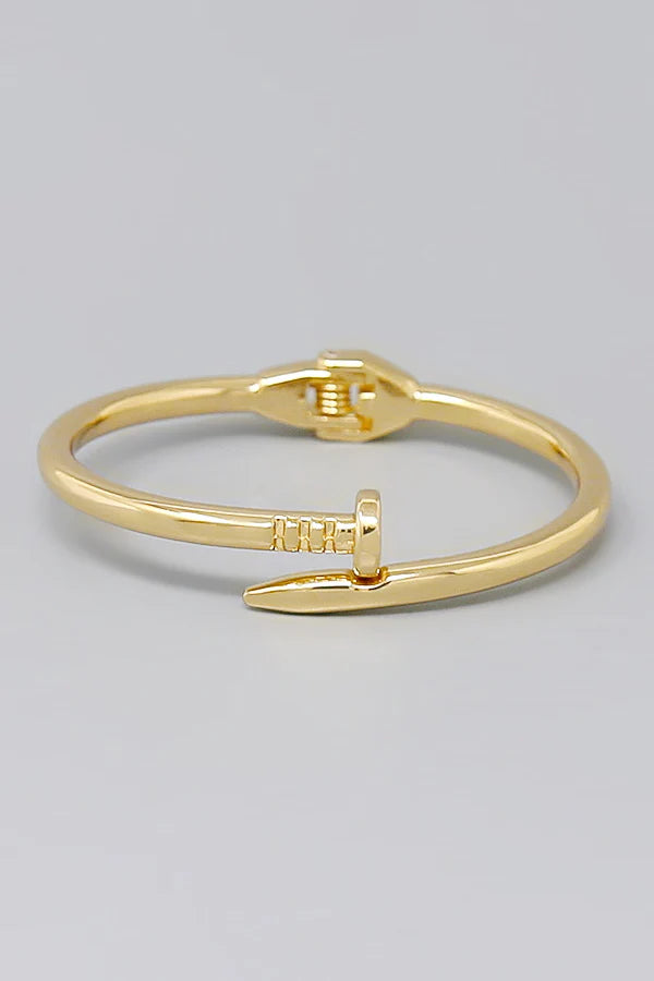 Nail Metal Cuff Bracelet